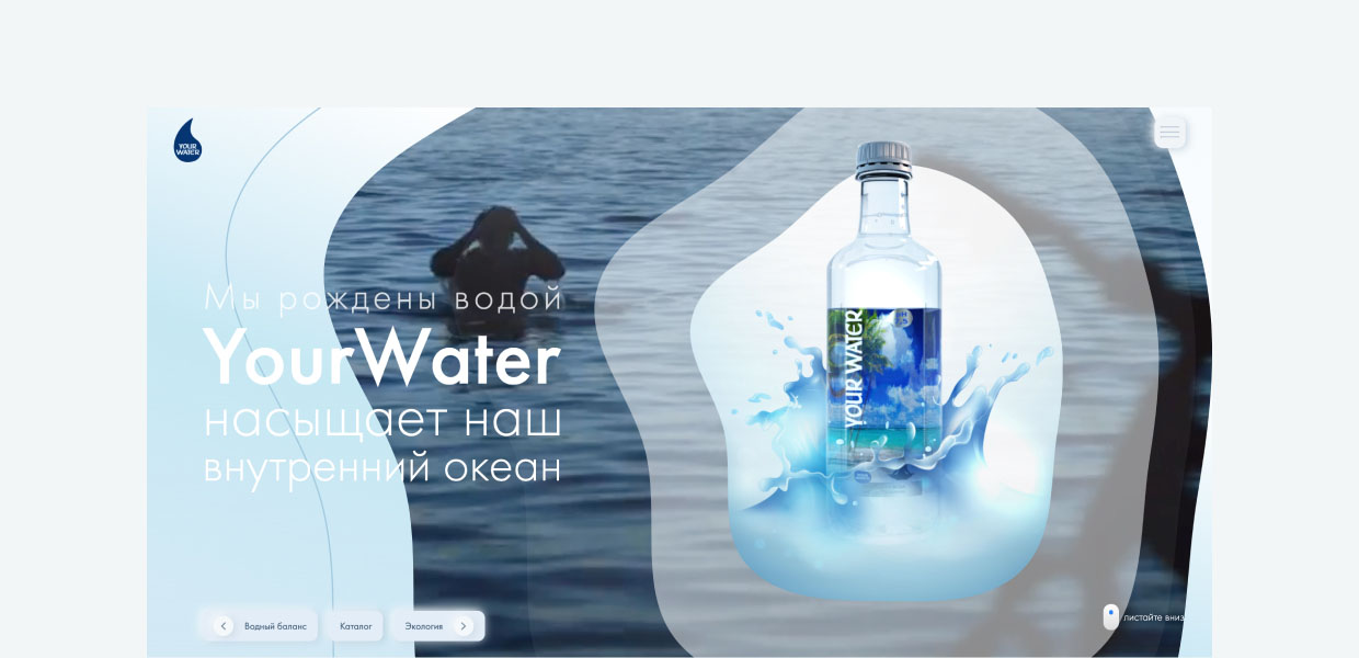 Creación de un sitio web para una marca de agua. - photo №2